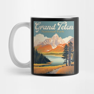 Wyoming Vintage Grand Teton National Park Mug